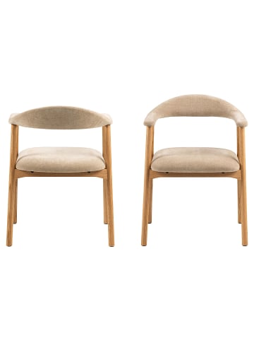 ebuy24 Esszimmerstuhl Addi Beige 2er Set