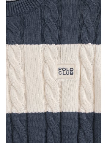 Polo Club Pullover in Denim Blue-Rohfarbe