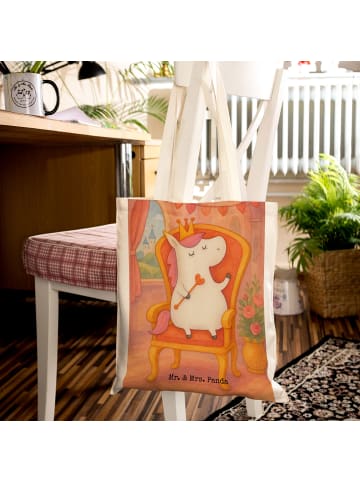 Mr. & Mrs. Panda Shopping Tasche Einhorn Prinzessin Design ohne ... in Weiß