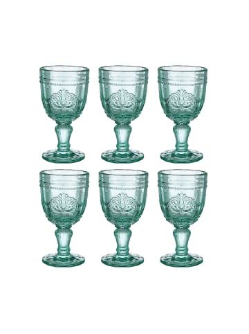 Butlers 6x Weingläser 230ml VICTORIAN in Mint