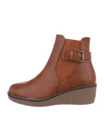 Ital-Design Stiefelette in Camel