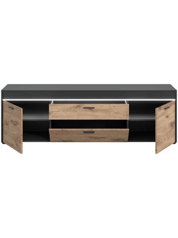 ebuy24 Sideboard Danio Grau 185 x 40 cm