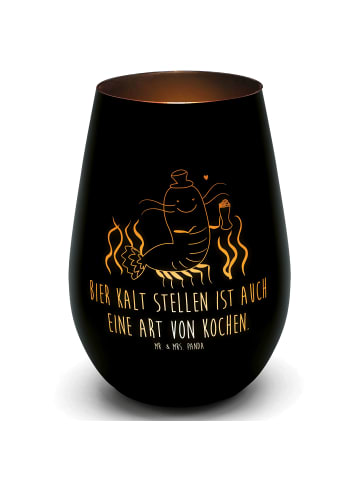 Mr. & Mrs. Panda Laterne Hummer Weizen mit Spruch in Schwarz