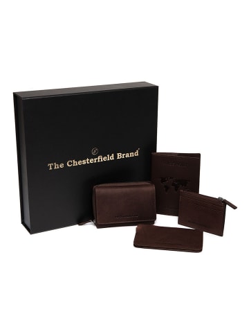 The Chesterfield Brand Geldbörse RFID Schutz Leder 11.5 cm Geschenkbox in braun