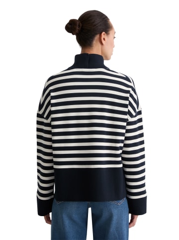 Marc O'Polo Gestreiftes Sweatshirt relaxed in Dark Blue