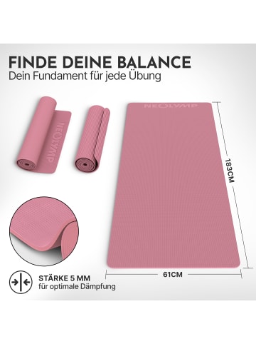 Neolymp Yogamatte "YM320" in Altrosa, 183x61 cm