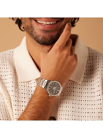 Casio Stahl Quarzuhr Casio Edifice Silber