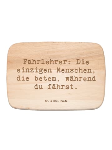 Mr. & Mrs. Panda Servierbrett Spruch Fahrlehrer Engel mit Spruch in Transparent