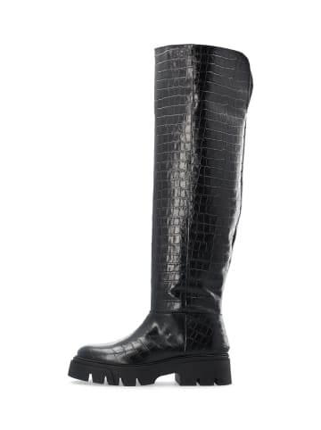 Bianco Overknee Stiefel in BlackCroco