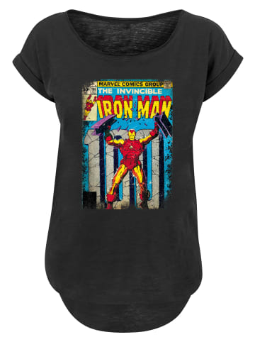 F4NT4STIC Long Cut T-Shirt Marvel Iron Man Cover in schwarz