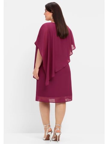 sheego Cocktailkleid in himbeere