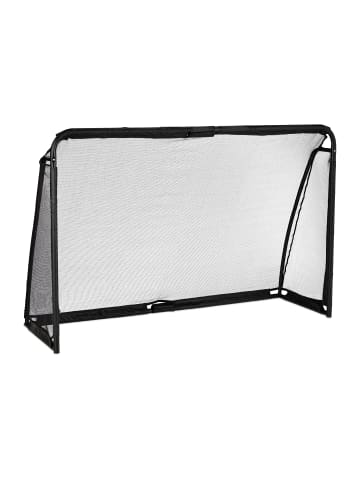 relaxdays Fußballtor in Schwarz - (B)180 x (H)120 x (T)60 cm