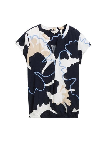 Tom Tailor Halbarmbluse in big floral shapes design