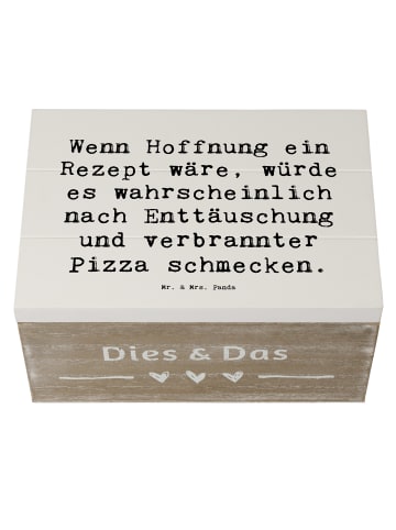 Mr. & Mrs. Panda Kiste Spruch Hoffnung in schwierigen Zeiten mit... in Weiß