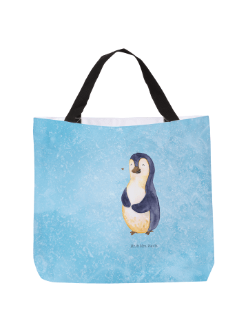 Mr. & Mrs. Panda Shopper Pinguin Diät ohne Spruch in Eisblau