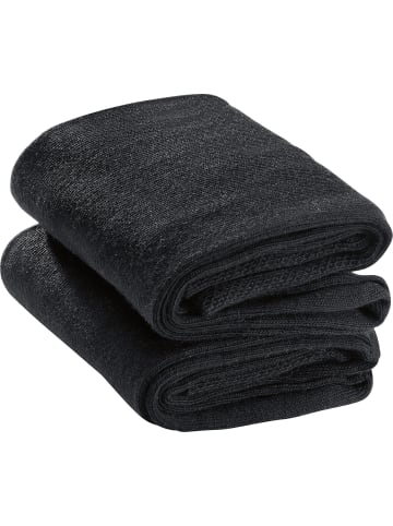 camano Baumwolle Unisex-Socken 2 Paar mit Softbund ca-soft in schwarz