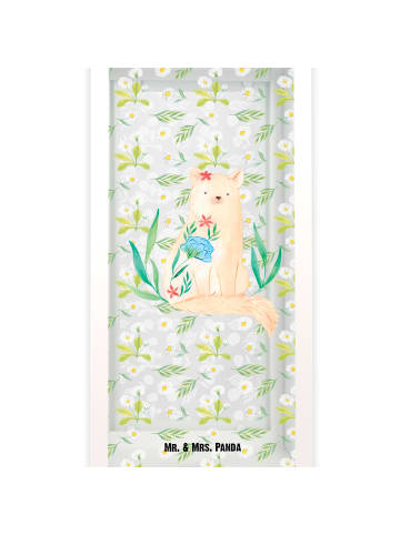 Mr. & Mrs. Panda Laterne Katze Blumen ohne Spruch in Transparent