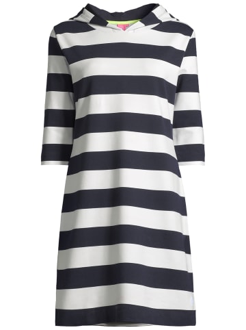 Salzhaut Knielanges Kleid (Midi) LÖÖVSTICK in Navy Offwhite