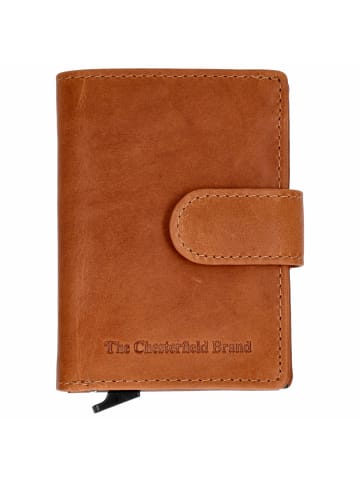 The Chesterfield Brand Loughton - Kreditkartenetui 8cc 10 cm RFID (black) in cognac