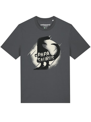 wat? Apparel T-Shirt Papasaurus in Grau