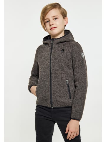 Schmuddelwedda Jungen (Kids) Strickfleeceblouson in Grau Melange