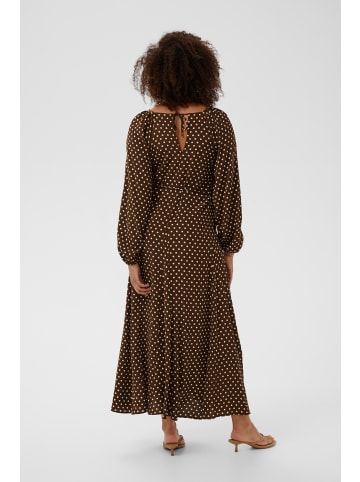 PART TWO Kleid RosalinePW A-shape in Downtown Brown Dot Print