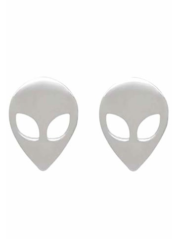Gemshine Ohrstecker ALIEN UFO in silver coloured