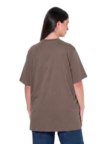Ulla Popken Shirt in dunkles taupe
