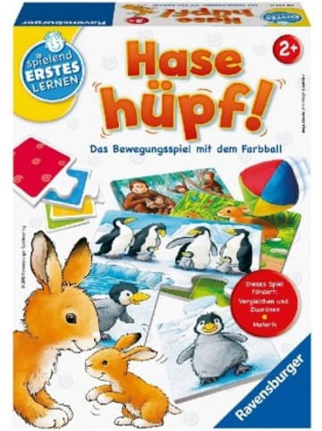 Ravensburger Verlag GmbH Spiel - Ravensburger 24735 - Hase hüpf! - Bewegungsspiel für die Klei