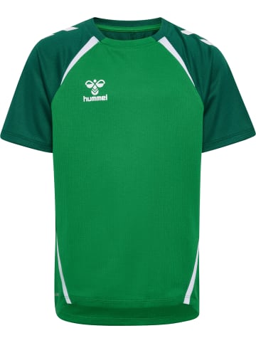 Hummel T-Shirt Hmllead Kinder in JELLY BEAN/EVERGREEN