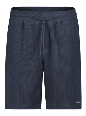 Sublevel Lässige Strickshorts Kordelzug Seitentaschen in Blau-2