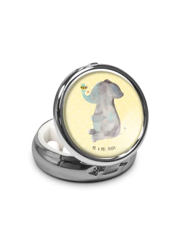 Mr. & Mrs. Panda Pillendose Elefant Biene ohne Spruch in Gelb Pastell