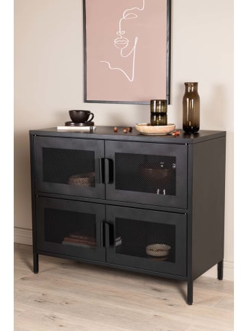 ebuy24 Sideboard Nett 2 Schwarz 90 x 40 cm