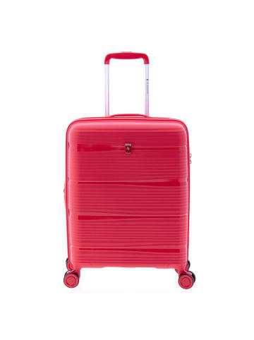 Gladiator 0800 4 Rollen Trolley 55 cm mit Dehnfalte red