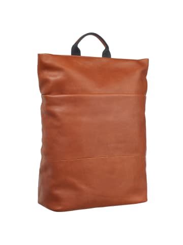 Leonhard Heyden Hamburg Rucksack Leder 46 cm Laptopfach cognac