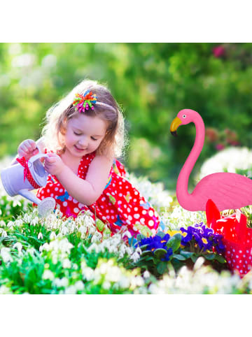 2tlg. Flamingofigur Set in Pink