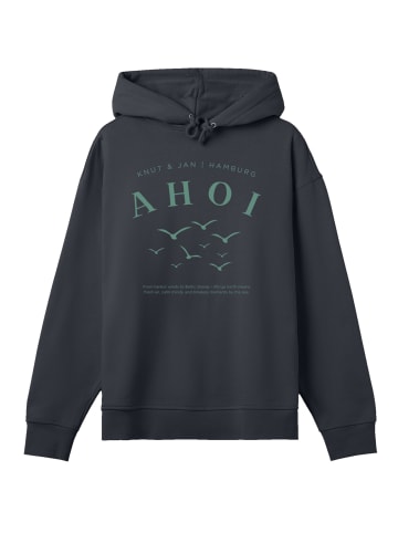 F4NT4STIC Hoodie Ahoi Möwe Knut und Jan in off black