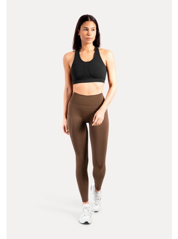 SMILODOX Leggings Adrielle Pocket Seamless in Braun