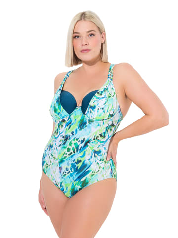 Ulla Popken Badeanzug in helles karibikgrün