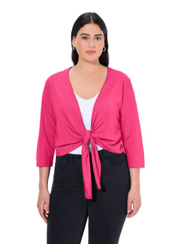Ulla Popken Shirtjacke in magentapink