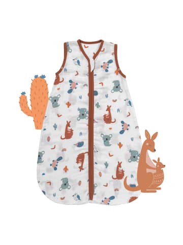 Schlummersack Musselin Babyschlafsack, 0.5 TOG in Braun