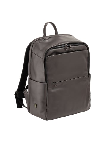 DuDu Sydney Daypack Leder 42 cm Laptopfach in anthracite