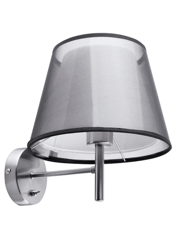 Beliani Wandleuchten COLUMBIA in Grau - (W) 16 x (H) 28 x (L) 16 cm