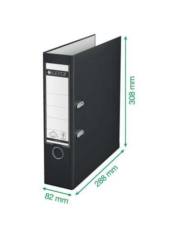 Leitz Ordner Kunststoff A4 180Grad 80mm weiß