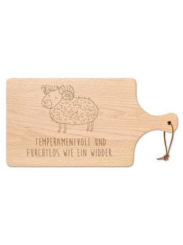 Mr. & Mrs. Panda Käsebrett Sternzeichen Widder mit Spruch in Transparent