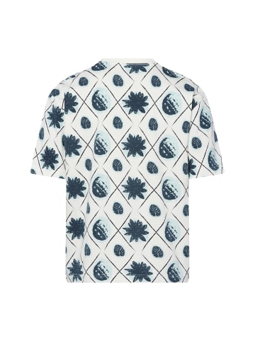 Nils Sundström T-Shirt in ecru mehrfarbig