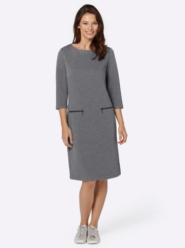 WITT WEIDEN Jersey-Kleid in grau-meliert