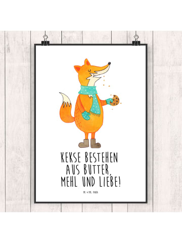 Mr. & Mrs. Panda Bild Fuchs Keks mit Spruch in Weiß