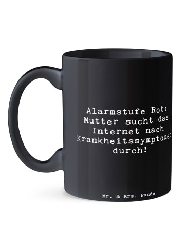 Mr. & Mrs. Panda Tasse Alarmstufe Rot: Mutter sucht das Internet... in Schwarz