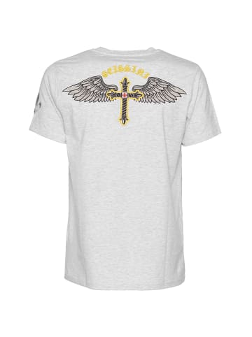 Roberto Geissini Cross-Wings T-Shirt Grau